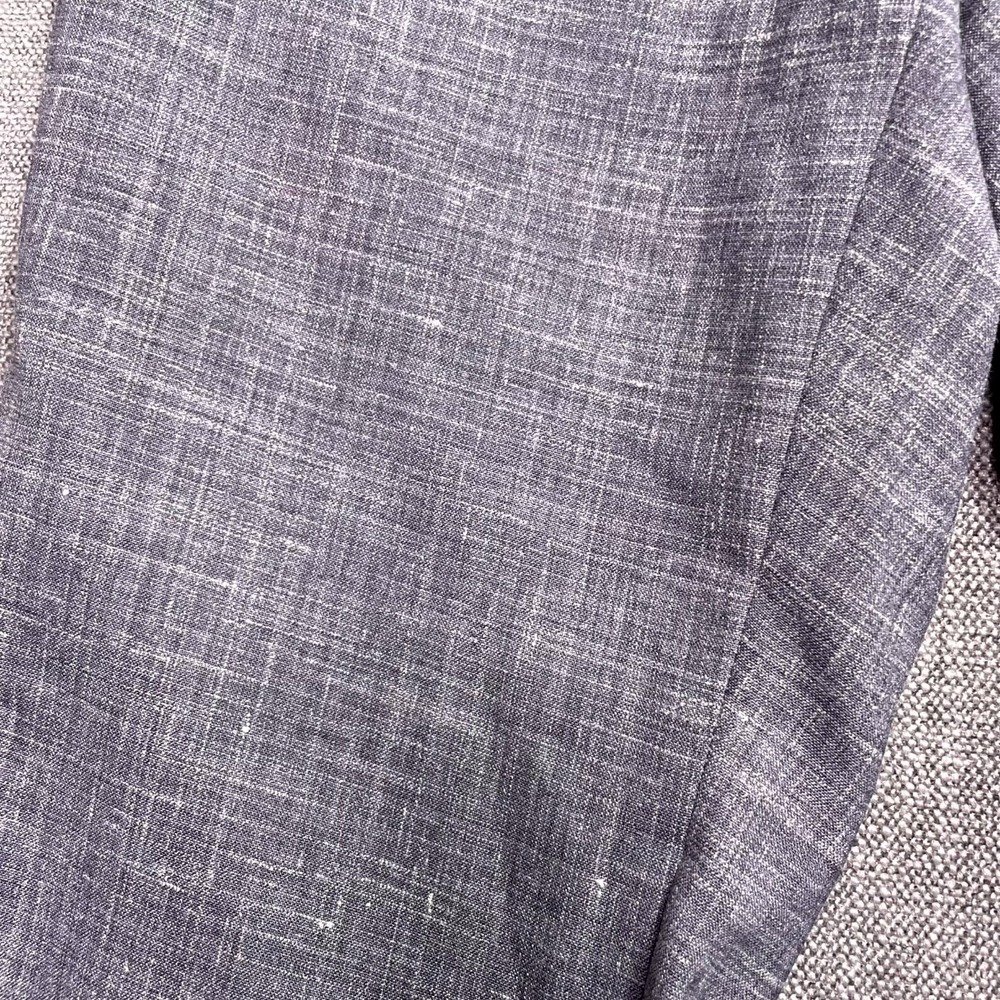 Ted Baker Jem Textured Dress Pants Mens 35 Light Gray Wool Stretch TB605059 - Picture 5 of 15